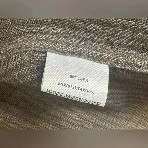 Eileen Fisher linen buttonless cardigan (00893) - Picture 7 of 9